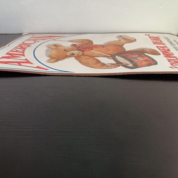 American Drummer Bear Tin Sign. 10x16" Pawtucket, RI. American Toy Co. Nice Sign - Picture 8 of 8